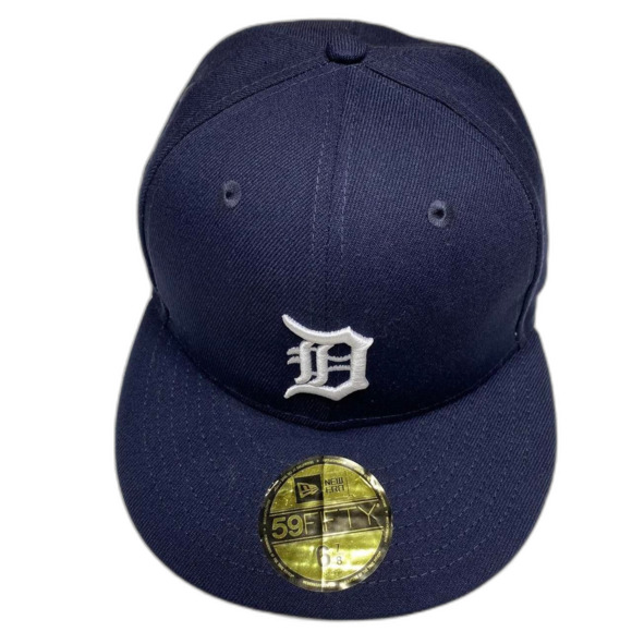 New Era 59Fifty Detroit Tigers Hat Cap 6 7/8 Navy Blue 2005 All Star Game Patch - Picture 1 of 8